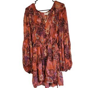 A. L. C. Puffed Sleeve Dress With Slip/Tank  Sz 12